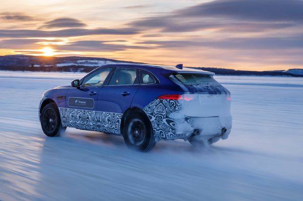 2017 Jaguar F Pace Prototype Rear Three Quarter In Motion 11