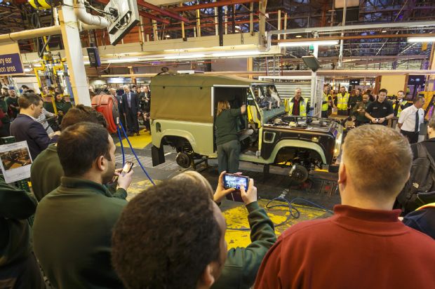 Final Land Rover Defender Assembly