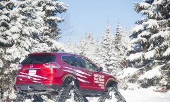 Nissan Rogue Warrior Tackles Ski Slopes With Snowmobile Tracks