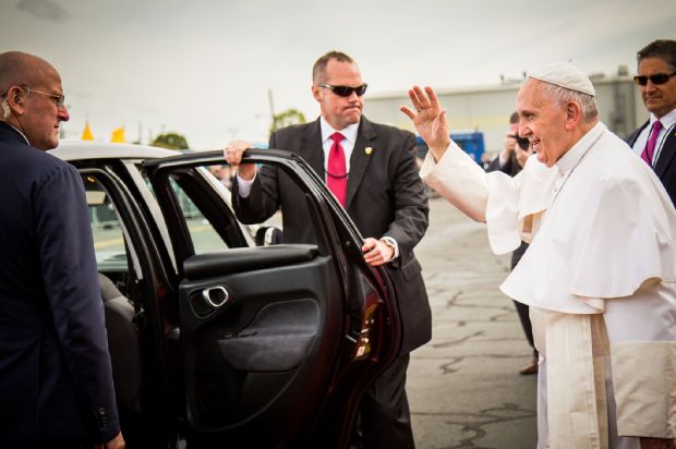 Pope Francis With Fiat 500L 2