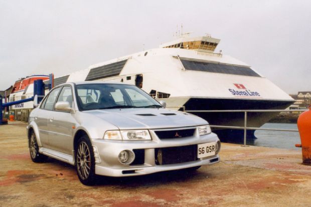 1999 2001 Mitsubishi Lancer Evo VI GSR Front Three Quarter2