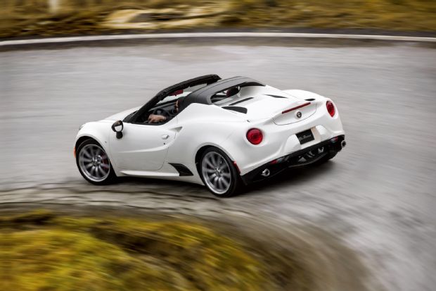 2016 Alfa Romeo 4C Spider Rear Three Quarter Turn