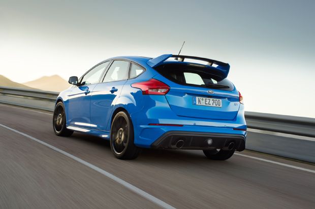 2016 Ford Focus RS Rear Three Quarter In Motion 05