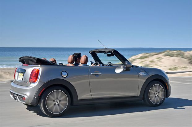 2016 Mini Convertible Cooper S Rear Three Quarter In Motion 03