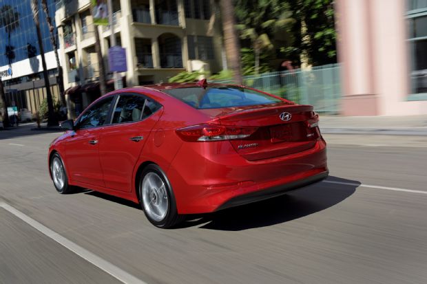 2017 Hyundai Elantra Rear Three Quarter In Motion