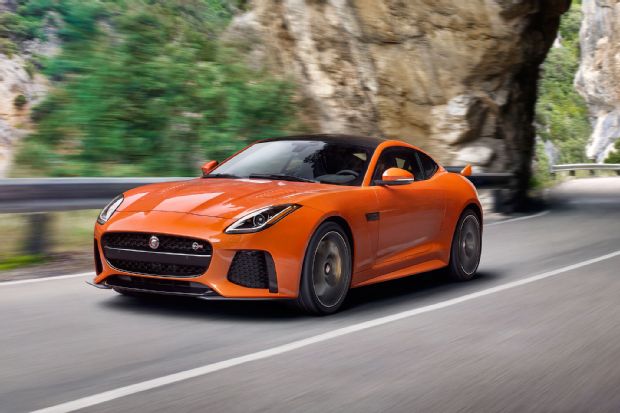 2017 Jaguar F Type SVR Front Three Quarter In Motion 01