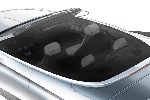 2017 Mercedes Benz C Class Cabriolet Sketch Interior