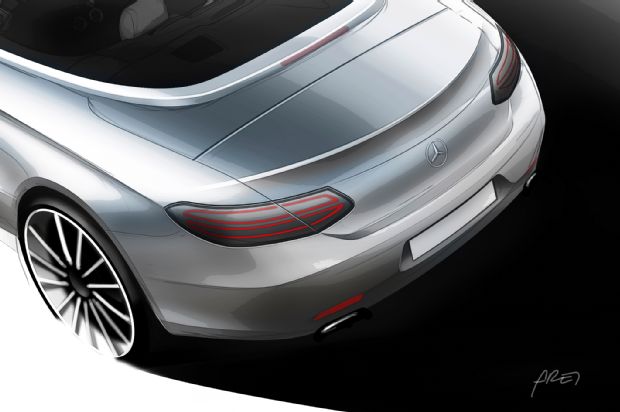 2017 Mercedes Benz C Class Cabriolet Sketch Taillights And Wheels Closeup