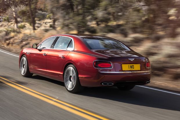 Bentley Flying Spur V8 S Rear Three Quarter Motion1
