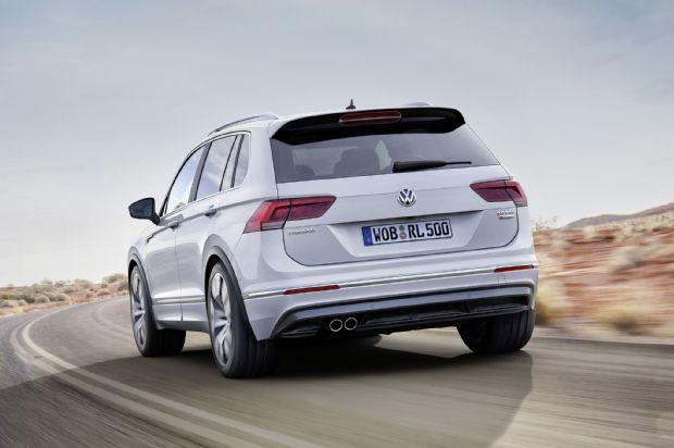 Euro Market Volkswagen Tiguan R Line Rear Three Quarters In Motion