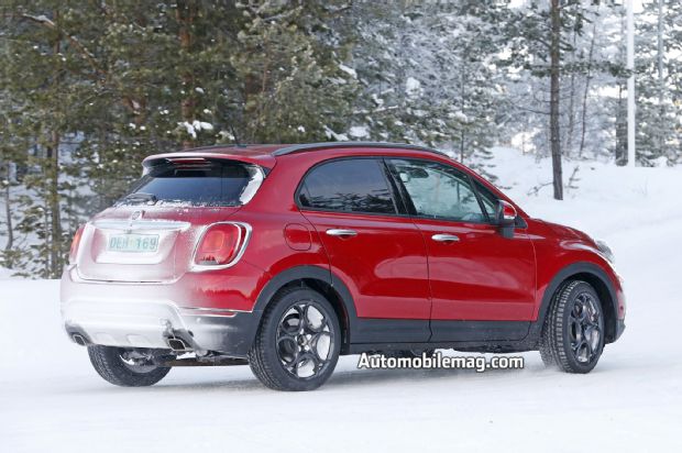 Fiat 500X Abarth Spyshot Rear Three Quarters 2