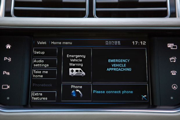 Jaguar Land Rover Connected Car Demo Warning1