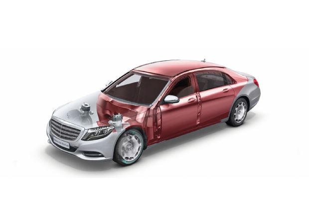 Mercedes Maybach S600 Guard Frame Cutout