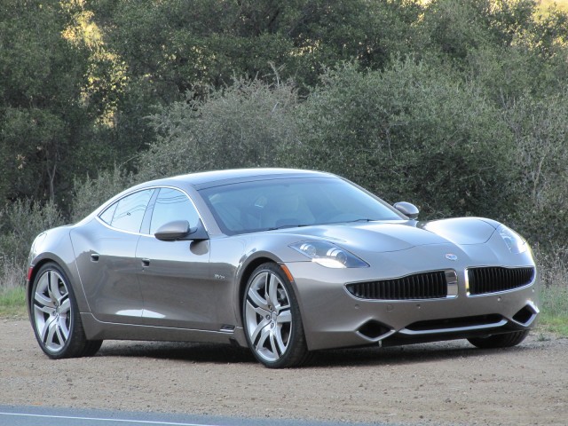 2012 Fisker Karma during road test, Los Angeles, Feb 2012
