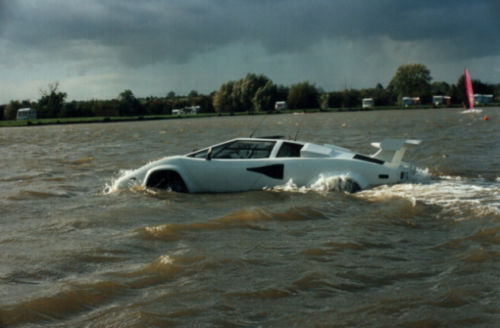 Lamborghini Countach amphibious car