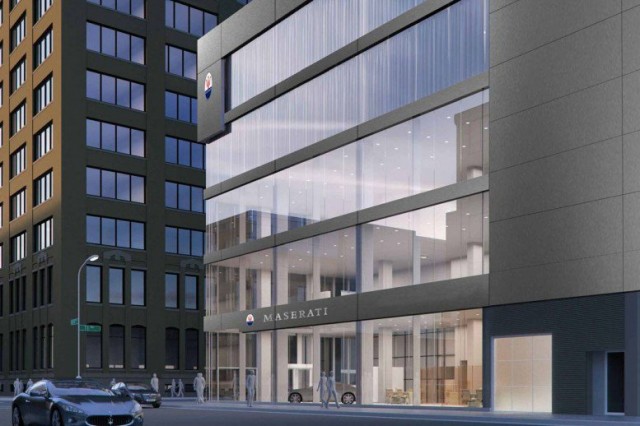 Maserati of Manhattan rendering courtesy CAI Architecture