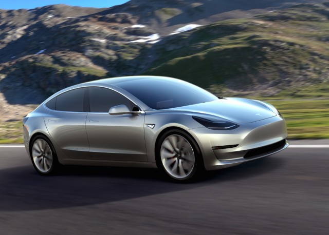 Tesla Model 3 design prototype  -  March 2016