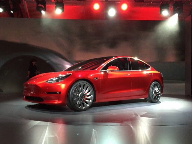 Tesla Model 3 design prototype  -  reveal event  -  March 2016