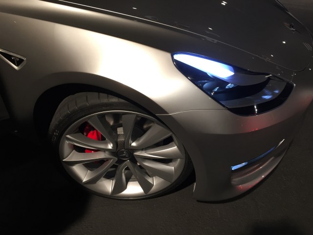 Tesla Model 3 design prototype  -  reveal event  -  March 2016
