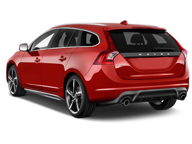 2016 Volvo V60 4-door Wagon T6 R-Design AWD Angular Rear Exterior View 2016 Volvo V60 4-door Wagon T6 R-Design AWD Angular Rear Exterior View