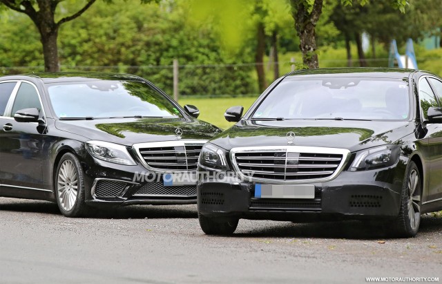2018 Mercedes-Benz S-Class facelift spy shots - Image via S. Baldauf/SB-Medien