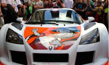 Gumpert Apollo crashes during Gumball 3000 rally