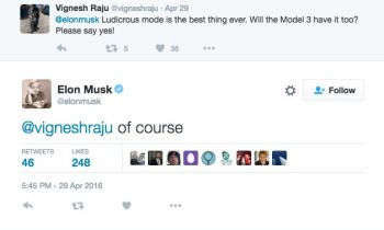 Elon Musk confirms Ludicrous Mode for Model 3