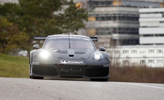 Teaser for 2017 Porsche 911 RSR race car