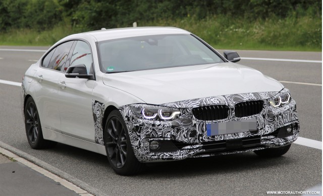 2018 BMW 4-Series Gran Coupe facelift spy shots - Image via S. Baldauf/SB-Medien