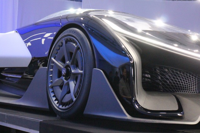 Faraday Future FFZERO1 Concept, unveiled at 2016 Consumer Electronics Show, Las Vegas Faraday Future FFZERO1 Concept, unveiled at 2016 Consumer Electronics Show, Las Vegas