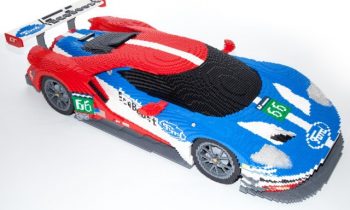 Lego Ford GT on display at Le Mans