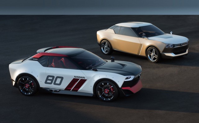 Nissan IDx NISMO (left) and IDx Freeflow concepts, 2013 Tokyo Motor Show