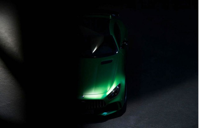 Teaser for 2017 Mercedes-AMG GT R debuting at 2016 Goodwood Festival of Speed