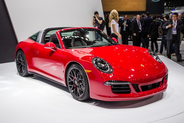 2015 Porsche 911 Targa 4 GTS live photos, 2015 Detroit Auto Show