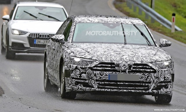 2018 Audi A8 spy shots - Image via S. Baldauf/SB-Medien 2018 Audi A8 spy shots - Image via S. Baldauf/SB-Medien
