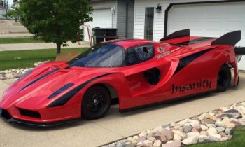 Check out this jet-powered, homemade Ferrari Enzo-lookalike