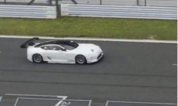 Lexus LC race car spied testing