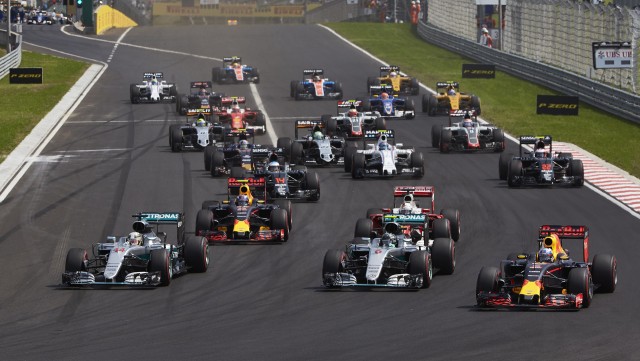 Mercedes AMG at the 2016 Formula One Hungarian Grand Prix