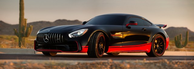 Mercedes-AMG GT R serving as vehicle mode for Drift in ‘Transformers: The Last Knight’