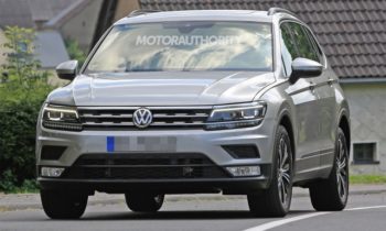 2018 Volkswagen Tiguan with 3rd-row seats spy shots