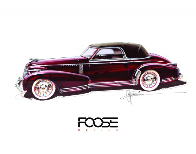 Chip Foose renders his upcoming 1939 Cadillac Sixty Special
