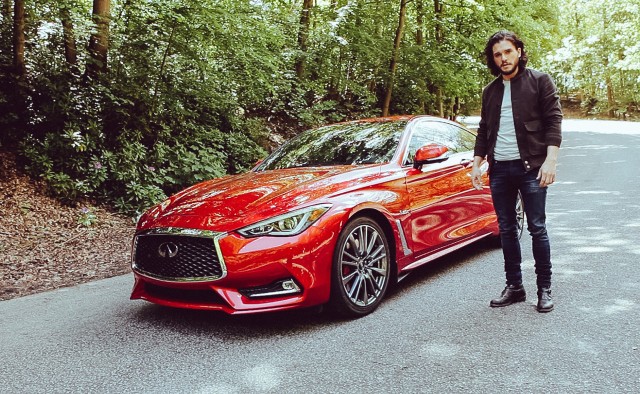 Kit Harington (aka Jon Snow) and the 2017 Infiniti Q60