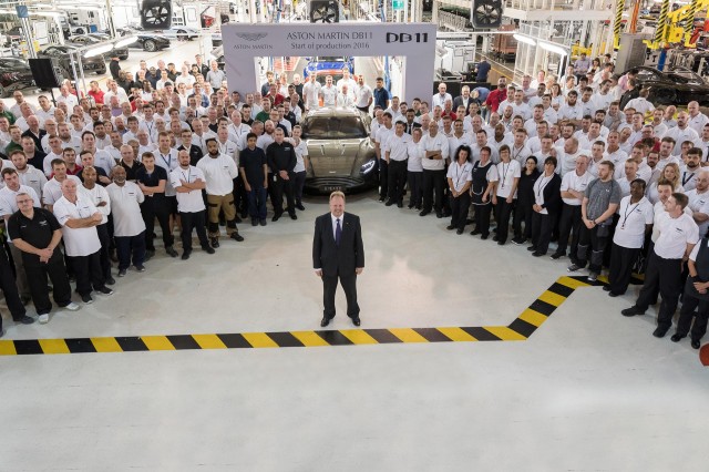 Aston Martin DB11 production starts in Gaydon, United Kingdom - September 2016