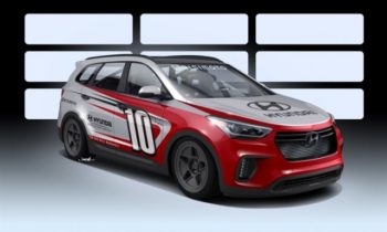 This is a Hyundai Santa Fe that has over 1,000 horsepower