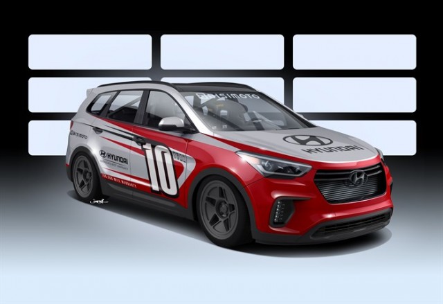 Hyundai Santa Fe Santa-Fast by Bisimoto, 2016 SEMA show