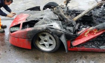 Freshly restored Ferrari F40 burnt to a crisp