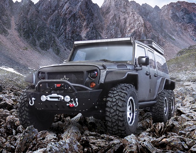 G. Patton Tomahawk 6-Wheeled Jeep Wrangler