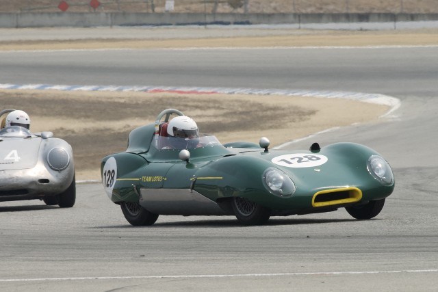 1956 Lotus Eleven at Laguna Seca, Credit: Historicmotorprints.com