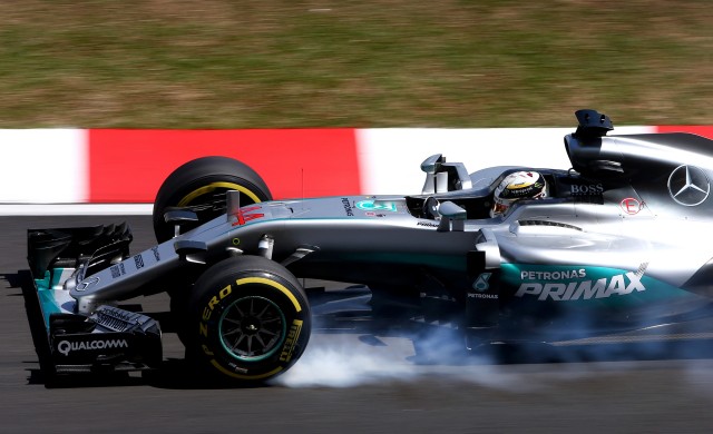 Mercedes AMG's Lewis Hamilton at the 2016 Formula One Malaysian Grand Prix