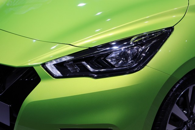New fifth-generation Nissan Micra at launch, 2016 Paris Motor Show